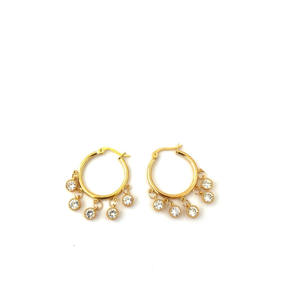 Crystal Mini Hoops - Picture 3 of 3